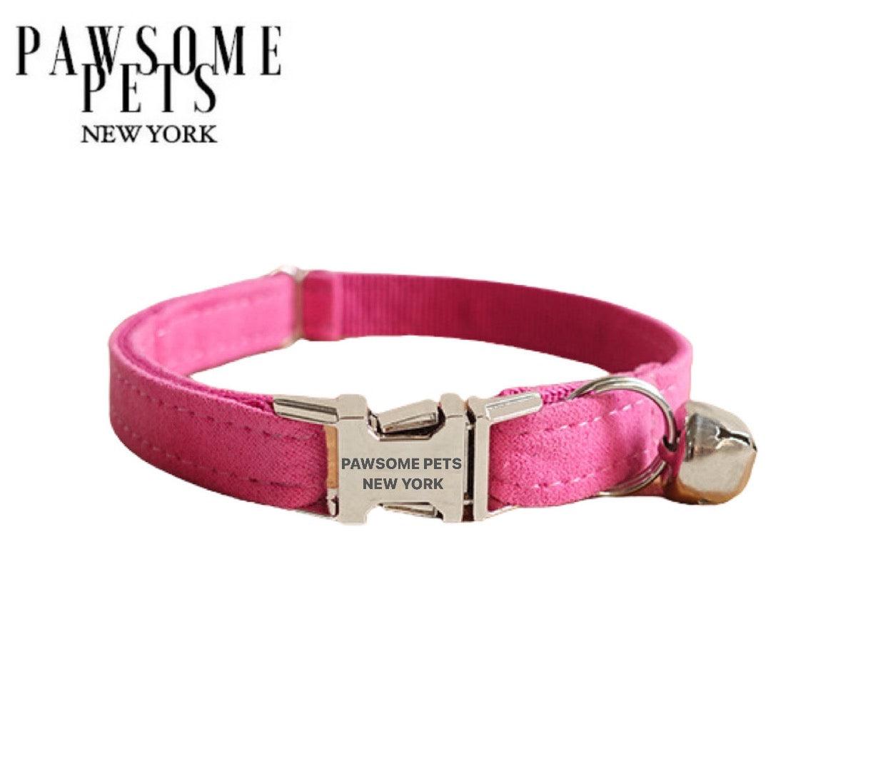 Kleines Hunde- & Katzenhalsband – Rosérosa